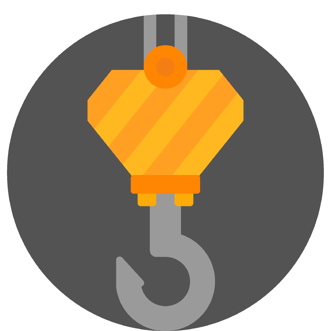 Factory crane icon